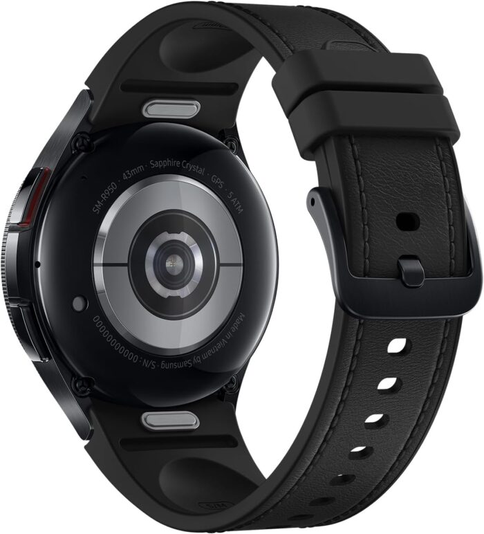 Samsung Galaxy Watch6 Classic Smartwatch, Health Monitoring, Fitness Tracker, Fast Charging Battery, Bluetooth, 43mm, Black (UAE Version) - Image 2