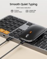 ProtoArc Backlit Bluetooth Keyboard and Mouse for Mac, KM100-A Full Size Wireless Keyboard Mouse for Mac, Multi-Device Rechargeable for MacBook Pro/Air, iPhone, iPad, Space Gray - Image 5