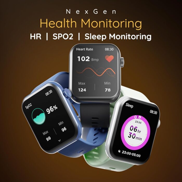 Smart watch for Men, Women - Jet Black | Pebble Blaze 2.05 Infinite Amoled Display Fitness Tracker, BT Calling, Zen Mode, Multi Sport Modes | Heart Rate Monitor, Step Pedometer, Voice Assistant - Image 3
