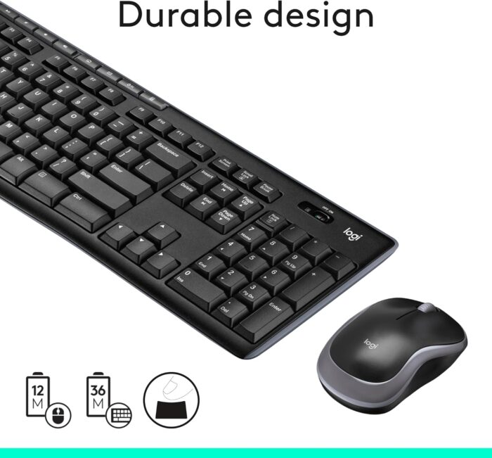 Logitech MK270 Wireless Keyboard and Mouse Combo - Keyboard and Mouse Included, Long Battery Life - Image 6