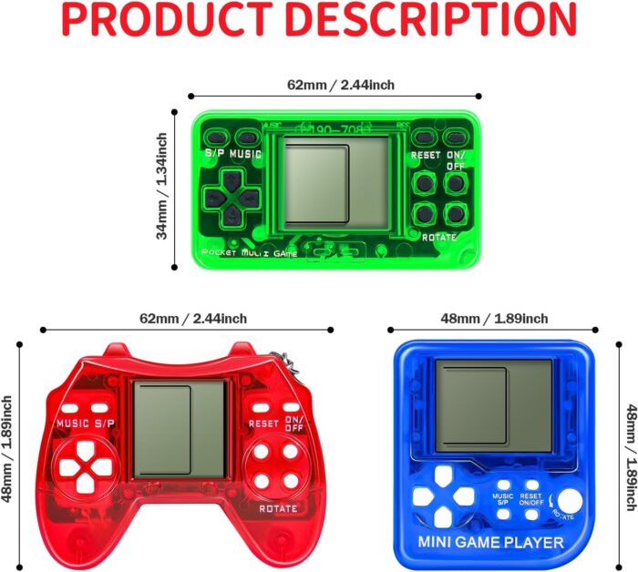 SSRMX 12Pcs Video Game Party Favors for Kids, Arcade Video Game Keychain Video Game Party Supplies - Image 4