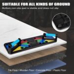 Push Up Board 9 in 1 Home Workout Equipment Multi-Functional Pushup Bar System Fitness Floor Chest Muscle Exercise Professional Equipment Burn Fat Strength Training Arm - Image 7