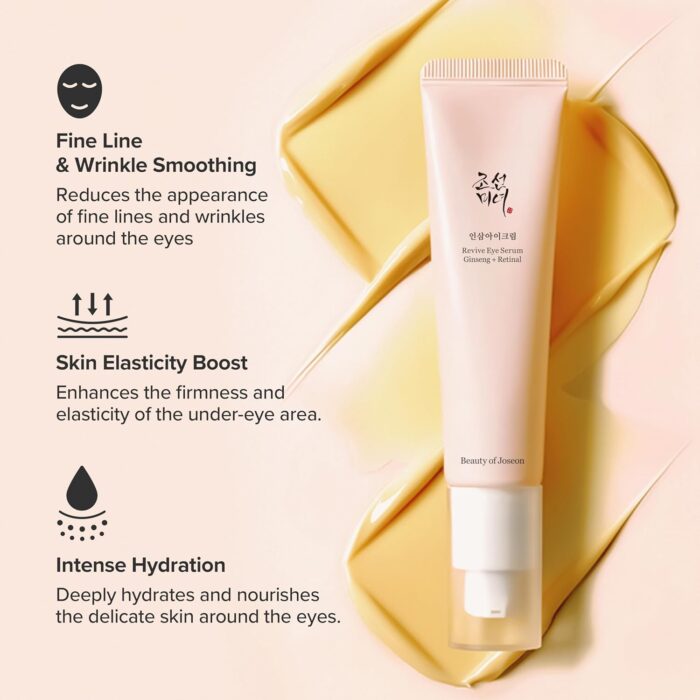 Beauty of Joseon Revive Eye Serum with Ginseng Retinal Niacinamide Korean Eye Cream for Fine Lines, Dark Spots Correcting Puffy Eyes for Face Korean Skincare For Men and Women 30ml - Image 3
