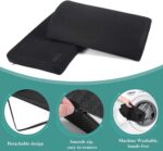 Swift Adjustable Memory Foam Foot Rest for Under Desk - Ergonomic Foot Rest for Office and Gaming Chairs, Back and Hip Pain Relief (Black) - Image 5