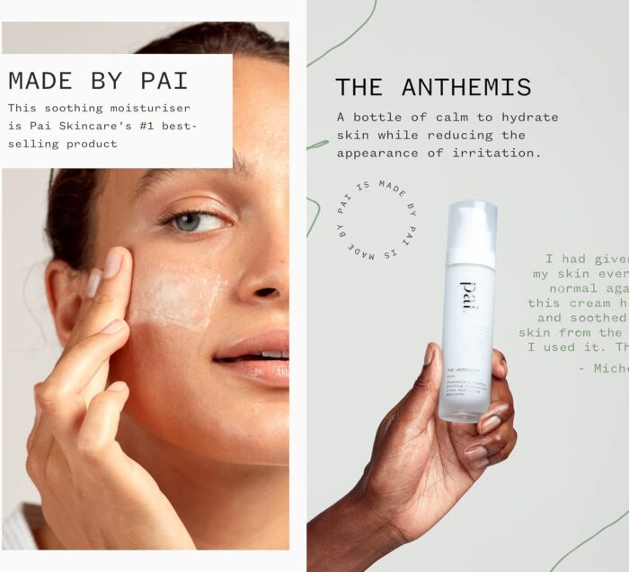PAI SKINCARE - The Anthemis: Organic Chamomile + Rosehip Soothing Facial Moisturizer | Natural, Vegan, Sensitive Skincare (1.7 fl oz | 50 mL) - Image 2