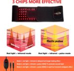 USUIE Red Light Therapy Belt, Infrared Light Therapy Wrap Red Light Therapy Device for Body with Timer for Back Shoulder Waist Muscle Pain Relief for Women Men - Image 4