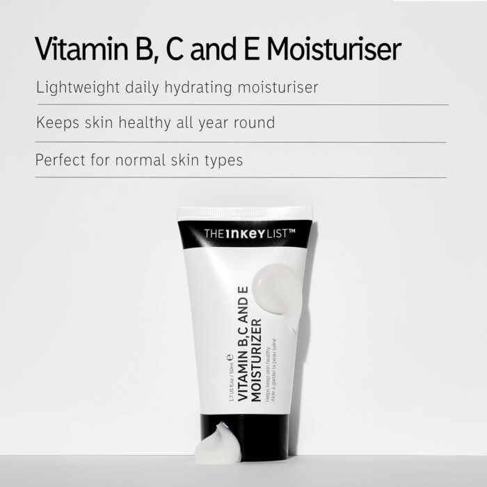 The INKEY List Vitamin B, C and E Moisturiser 50ml, Lightweight Moisturising Face Cream, AM/PM Skincare, Vegan Friendly, Suitable For All Skin Types - Image 2