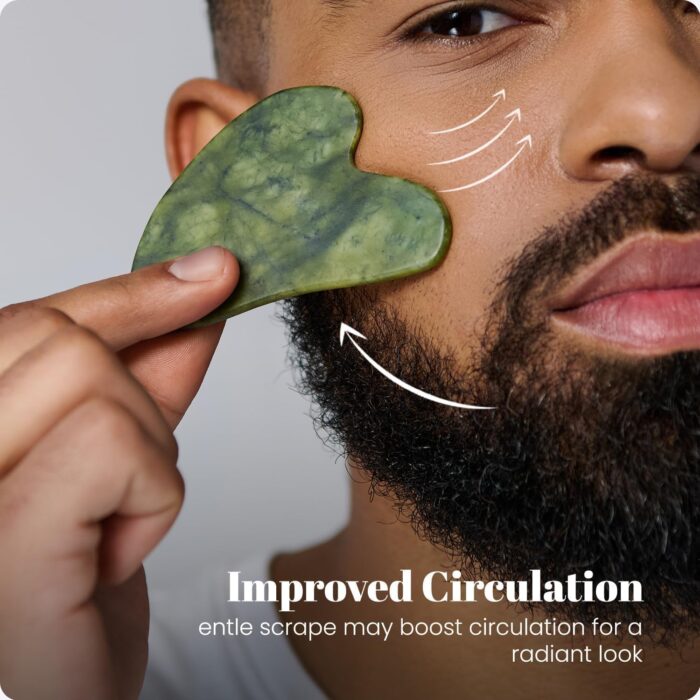 ROSELYNBOUTIQUE Gua Sha & Jade Roller for Face Set Self Care Gifts for Women - Facial Skin Care Tools Muscle Roller Massager Relaxing Relieve Wrinkles - Natural Healing Crystal Stone - Image 5