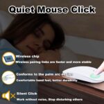 AWH Bluetooth Keyboard and Mouse Combo,Ultra Slim Rechargeable Portable Wireless Keyboard Mouse Set Compact for Android Windows Tablet Cell Phone iPhone iPad Computer Desktop PC Laptop(White) - Image 6
