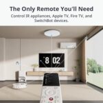 SwitchBot Multi-Use Smart Universal Remote Control with Customized App, Hub Required, Control 10 IR, 15 Bluetooth Devices & 10 Scenes, Compatible with TV/AC/SwitchBot Bot, Curtain, Blind Tilt and more - Image 2
