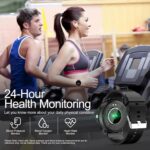 Smartwatch with Answer/Make Calls - 1.28" Smart Watch for Men Women, Ultra-thin Design, Fitness Tracker, activity tracker, Compatible with Android & iOS (Black) - Image 5