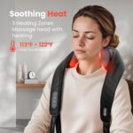 Comfier Shiatsu Neck & Shoulder Massager Wireless 4D-Rotation Neck Massage with Heating and Vibration, Electric Massage Device for Office Home, Gift Mom Dad - Image 5