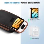 ProCase Electronics Organizer Travel Case, Tech Bag Accessories Pouch for Cords, Charger, Cables, Power Bank, Adapters,Wire -Black - Image 4