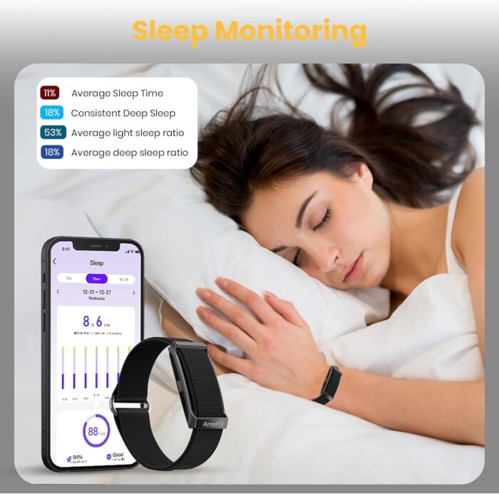 ArmFit Deep Zeero Membership fee fitness tracker band Health and Fitness Wearable – 24/7 Activity Tracker Sleep Tracking, with app support – 15+ Days Battery Life - Image 3