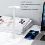 Headphone Stand, Non Slip Gaming Headset Holder, ABS TPU Aluminium Alloy Earbuds Mount for All Earphone Accessories. (White) - Image 5