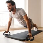 Double Self-Suction Sit Up Stand & Push Up Bar Set, Strength Training Push Up Handle, Sit-up Fitness Equipment with Foam Handle and Rubber Suction, Perfect for Floor Home Exercise, Gym & Press Fitness - Image 2