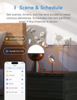 meross Smart Plug Mini - meross 13A WiFi Plugs, Voice/Remote Control with Timer, Works with Alexa, Google Home, Compatible with SmartThings Wireless Remote Control Timer Plug No Hub Required (4 Pack) - Image 6