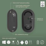 Logitech Pebble 2 Combo, Wireless Keyboard and Mouse, Quiet and Portable, Customisable, Logi Bolt, Bluetooth, Easy-Switch for Windows, macOS, iPadOS, Chrome, ARA Layout - Graphite - Image 7
