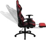 Flash Furniture X30 Gaming Chair Racing Office Ergonomic Computer Chair with Fully Reclining Back and Slide-Out Footrest in Red LeatherSoft - Image 7