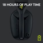 Logitech G435 Lightspeed & Bluetooth Wireless Gaming Headset - Ultra Lightweight 165G Over-Ear Headphones, Built-In Mics, 18H Battery, Compatible With Dolby Atmos, Pc, Ps4, Ps5, Mobile - Black - Image 6