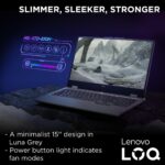 Lenovo LOQ 15IAX9 Gaming Laptop with LA1 AI Chip, 15.6" FHD 144Hz Display, Intel i5-12450HX, 24GB RAM, 512GB SSD, RTX 4050 6GB, Backlit Eng- Ar KB, Win 11, Luna Grey - [83GS00C3AX] - Image 6