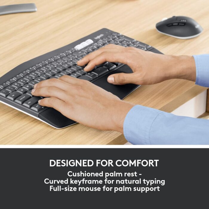 Logitech MK850 Performance Wireless Keyboard and Mouse Combo Black - Image 3