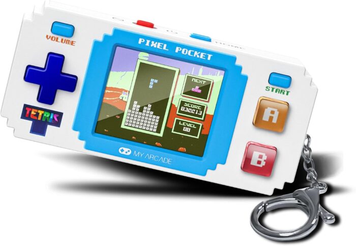 My Arcade Tetris Pixel Player: Officially Licensed Tetris Video Game, 10 Bonus Games, Portable Keychain Game for Kids and Adults - Image 6