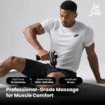 BOB AND BRAD C2 Massage Gun, Deep Tissue Percussion Massager Gun, Handheld Muscle Massager with 5 Speeds and 5 Heads, for Home Gym Office Workout Recovery Pain Soreness Relief, Gifts for Men Women - Image 2