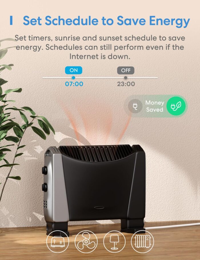 Meross WiFi Smart Switch Works with Apple HomeKit, DIY Smart Switch Module Remote and Voice Control Compatible with Alexa, Google Home, SmartThings, DIY Smart Switch for Electrical Appliances 2 Pack - Image 3