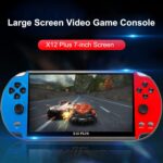 lifcasual Portable Console X12 Plus 7 inch Video Game Console Built in 1000 Games 16GB Handheld Double Joystick Game Controller Spupport AV Output TF Card Music E-book - Image 2