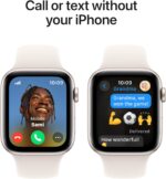 Apple Watch SE (2nd Gen) GPS + Cellular 44mm Smartwatch with Starlight Aluminium Case with Starlight Sport Band - M/L. Fitness and Sleep Trackers, Crash Detection, Heart Rate Monitor, Retina Display - Image 4