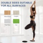 NACENA Gliding Discs Core Sliders Smooth Gliders Dual-Sided Design Core Exercise Sliders Use on Hardwood Floors, Workout Sliders Fitness Discs Abdominal & Total Body Gym-Exercise Equipment Set of 2 - Image 3