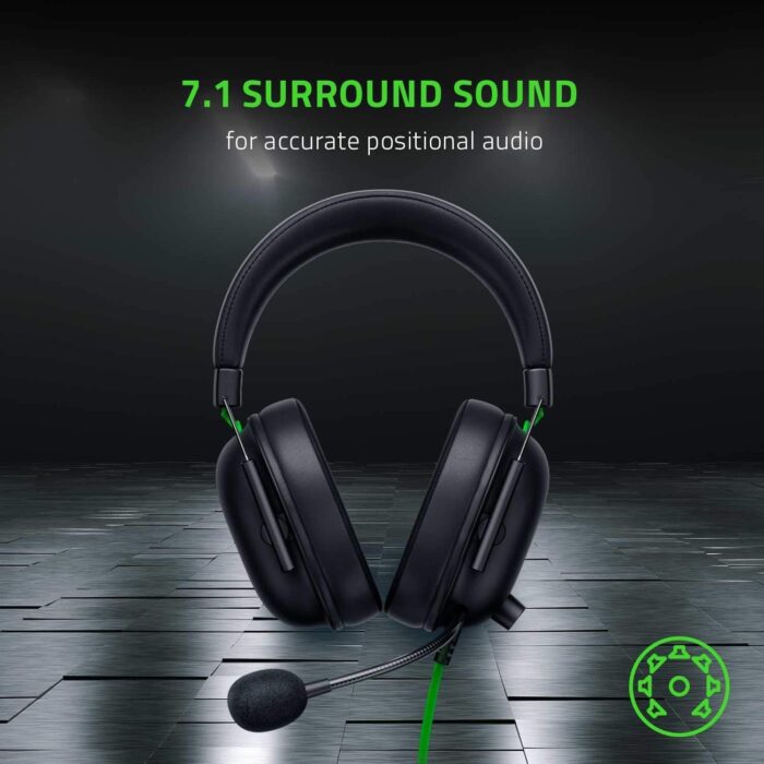 Razer BlackShark V2 X Gaming Headset: 7.1 Surround Sound - 50mm Drivers - Memory Foam Cushion - PC, PS4,PS5, Nintendo Switch, Xbox One, Xbox Series X & S, Mobile - 3.5mm Audio Jack - Black - Image 7