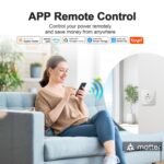 Smart Plug, Smart Outlet Plug Socket Compatible with Alexa and Google Home, WiFi Plug Socket With Remote Control & Voice Control, With Electricity Statistics Timer Function, No Hub Required (4 Pack) - Image 4