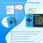 WELLST·G Handheld Game for Kids -Preloaded 220 Retro Video Games, Portable Gaming Player with Rechargeable Battery 3.0" LCD Screen, Mini Arcade Electronic Toy Gifts for Boys Girls (Blue) - Image 3