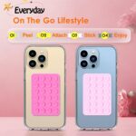 2Pcs Suction Phone Case Mount, Silicone Phone Suction Grip Compatible with iPhone and Android Cases, Anti-Slip Hands-Free Mobile Accessory Holder, Sticky Phone Grip for Tiktok Videos and Selfies - Image 2