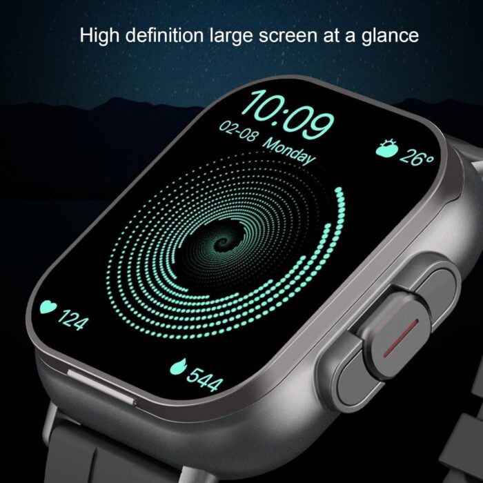 2-in-1 Smartwatch with TWS Earbuds | 2.01” HD Touchscreen, IP67 Waterproof Fitness Tracker | Bluetooth Wireless Headphones | Heart Rate, Blood Pressure, Sleep Monitor | Smart Watch for Men & Women - Image 2