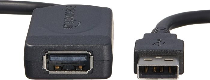 Amazon Basics USB-A 2.0 Extension Cable, for Printer, Mouse or Keyboard, Male to Female, 480Mbps Transfer Speed, 9.75 M, Black - Image 2