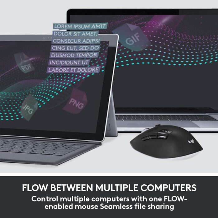 Logitech MK850 Performance Wireless Keyboard and Mouse Combo Black - Image 6