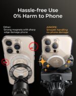AINOPE Gravity Car Phone Holder 2025 Upgrade Mobile Holder for Car Vent Auto Lock Hands-Free Accessories Interior fits for All 4-7 IN Phone Samsung Galaxy S25 S24 Ultra iPhone 16 Pro Max Plus 15 14 - Image 9