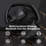Hybrid Active Noise Cancelling Headphones, Bluetooth 5.4 Headset, Wireless Headphones, ANC Button, 60H Playtime, 35dB Noise Reduce, Hi-Fi Audio Sound, CVC 8.0 Mic, USB-C Charge, Protein Skin Ear Cups - Image 6