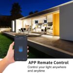 Makayuron WiFi Smart Wall Light Switch,Touch Switches, No Neutral Wire Required, Compatible with Alexa, APP Remote Control Touch Switch, Voice Control, No Hub Required (Black 4 Gang) - Image 5
