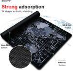 EXCOVIP Gaming Mouse Pad XXL,Anti-Skid 900x400mm Mouse Pads Extended Large Desk Pad World Map Keyboard Mousepad (Upgrade Version) 9640 - Image 4