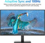 KOORUI E2212F 22 Zoll Monitor Full-HD, 100 Hz, 5ms, Eye Comfort, sRGB 99% Farbumfangs,(1920 x 1080, HDMI, VGA, Neigbar, VESA 75x75) - Image 3
