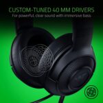 Razer Kraken X Lite Ultralight Gaming Headset: 7.1 Surround Sound - Lightweight Aluminum Frame - Bendable Cardioid Microphone - for PC, PS4, PS5, Switch, Xbox One, Xbox Series X & S, Mobile - Black - Image 4