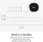 MEE audio M6 Sweatproof Sports Wired In Ear Headphones Corded Earphones Earbuds with 3.5mm Plug and Memory Wire Earhooks Clear, Earphone-M6CL-MEE, M6-CL, 48 Inches - Image 5