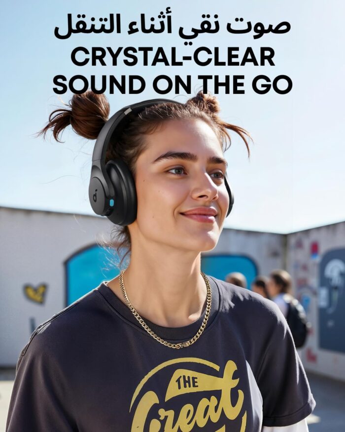 Soundcore Q11i Wireless Over-Ear Bluetooth Headphones by Anker, Deep Bass, 60H Playtime, Hi-Res Audio, Detachable Ear Cushions, Multipoint Connection - Image 2