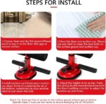 Adjustable Sit Up Bar, Sit-up Floor Bar Self-Suction with 3 Gear Positions Abdominal Muscle Training Body Stretching Fitness Equipment for Home Work Travel - Image 7