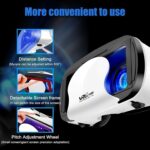 3D VR Glasses with Controller, Blu-ray Eye Protection, Virtual Reality Headset Compatible with 5~7 Inch iOS and Android Smartphones, Ideal for Gaming and Movies, Gift Bluetooth teeth - Image 3
