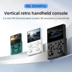 RG 35XXPro Handheld Game Consoles RG35XXPro Retro Gaming Console with 64GB Card Video Game Console Linux 64-bit System Portable Pocket Arcade Support 30+ Simulators WiFi Bluetooth HD Output Black - Image 7